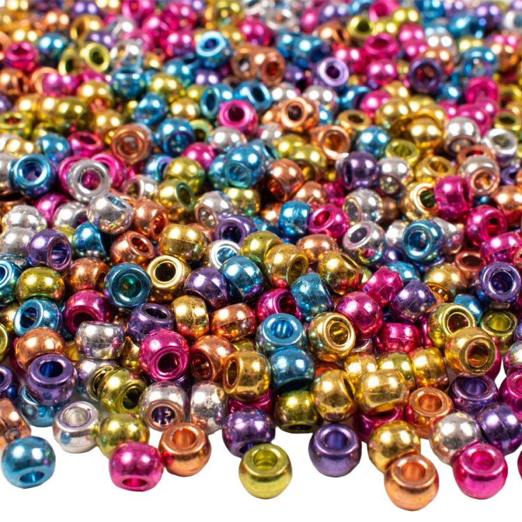 SUURE AUGUGA KONGO PÄRLID 1000 TK METALLIK