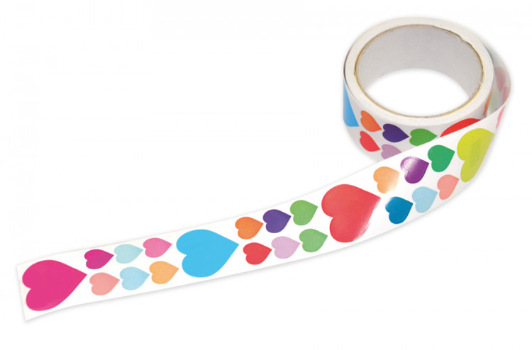 KLEEBISED SÜDAMED RULLIS, 870 TK