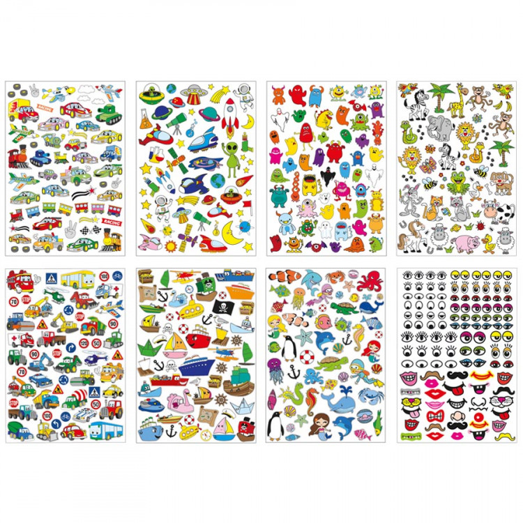 KLEEBISTE KOMPLEKT 500TK