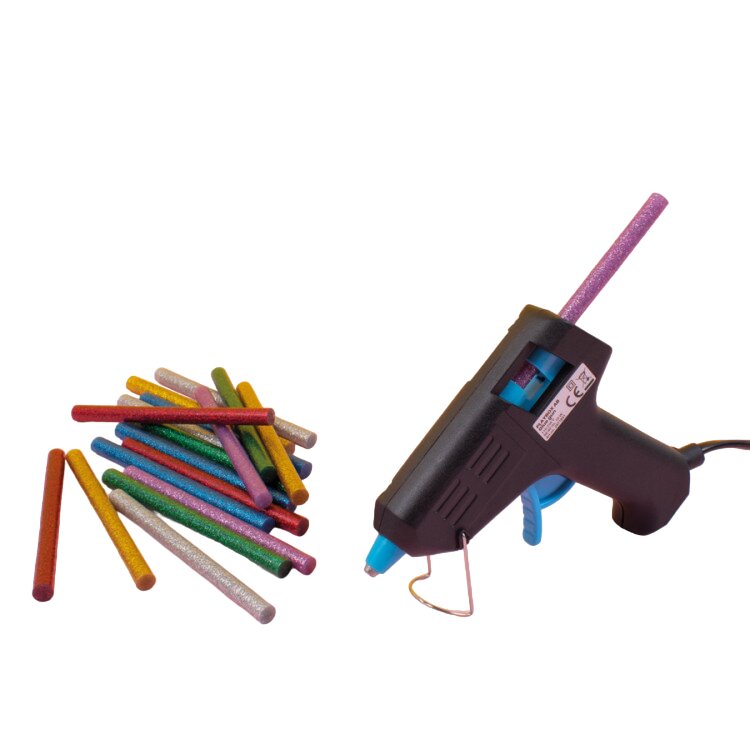 LIIMIPÜSTOLI LIIMIPULGAD VÄRVILISED JA SÄDELEVAD Ø 7 MM, 18TK