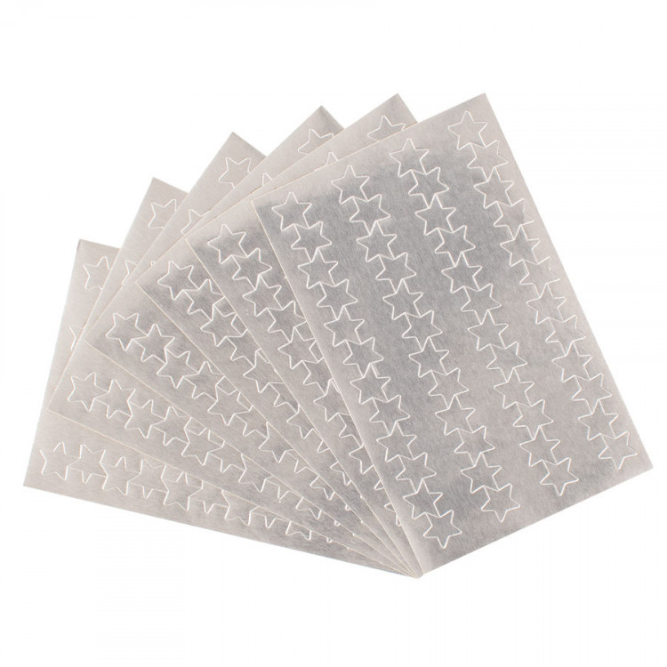 KLEEBISED HÕBEDASED TÄHED 108 TK