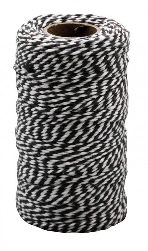 PUUVILLANE NÖÖR MUST&VALGE 100MX2MM