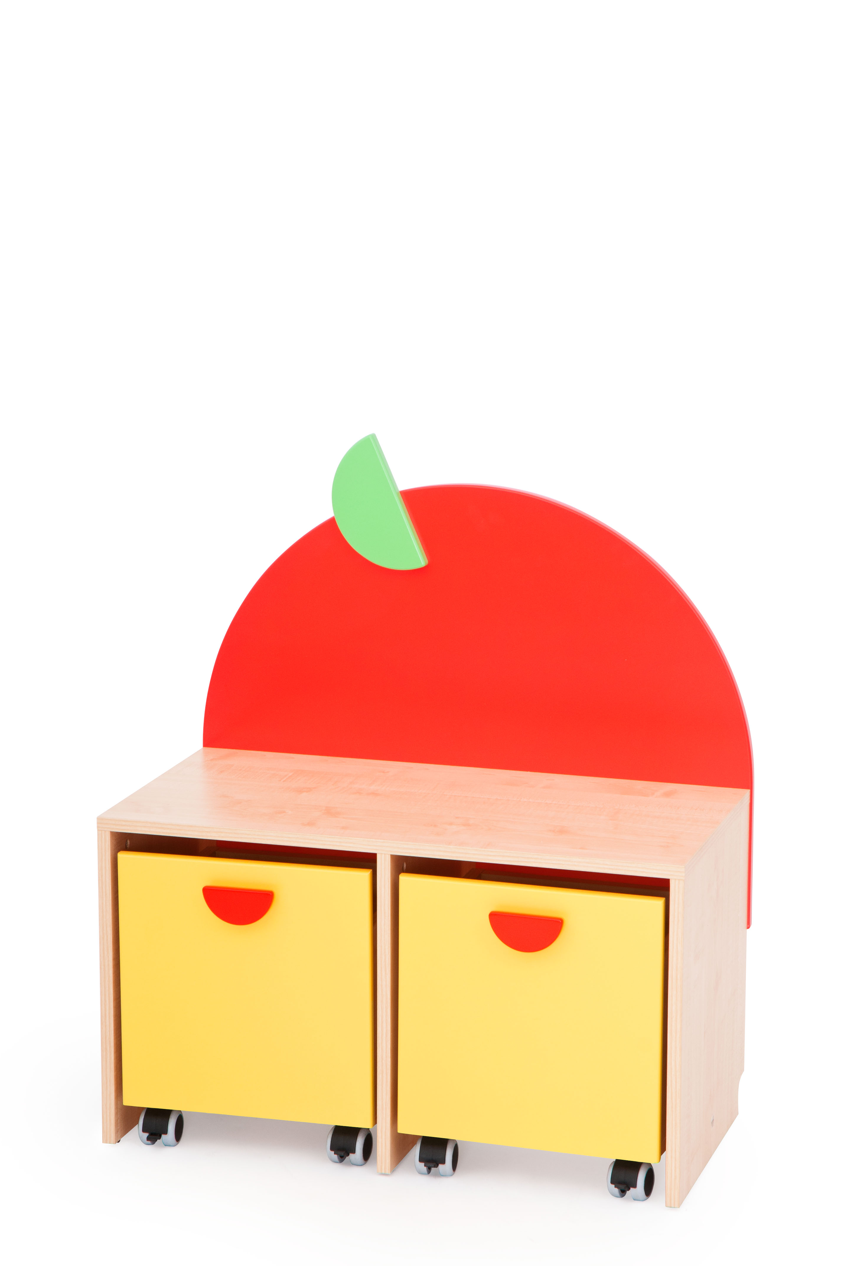 KAPP PUUVILI RATASTE JA SAHTLITEGA 80 X 40 X 87 CM