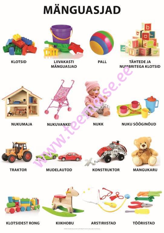 PLAKAT A1 MÄNGUASJAD, KÄRGPLAST