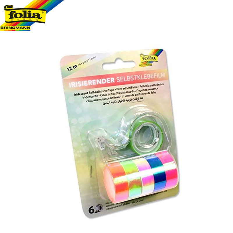 KLEEPLINT ERINEVAD VÄRVID 12MMX2M / 6 TK