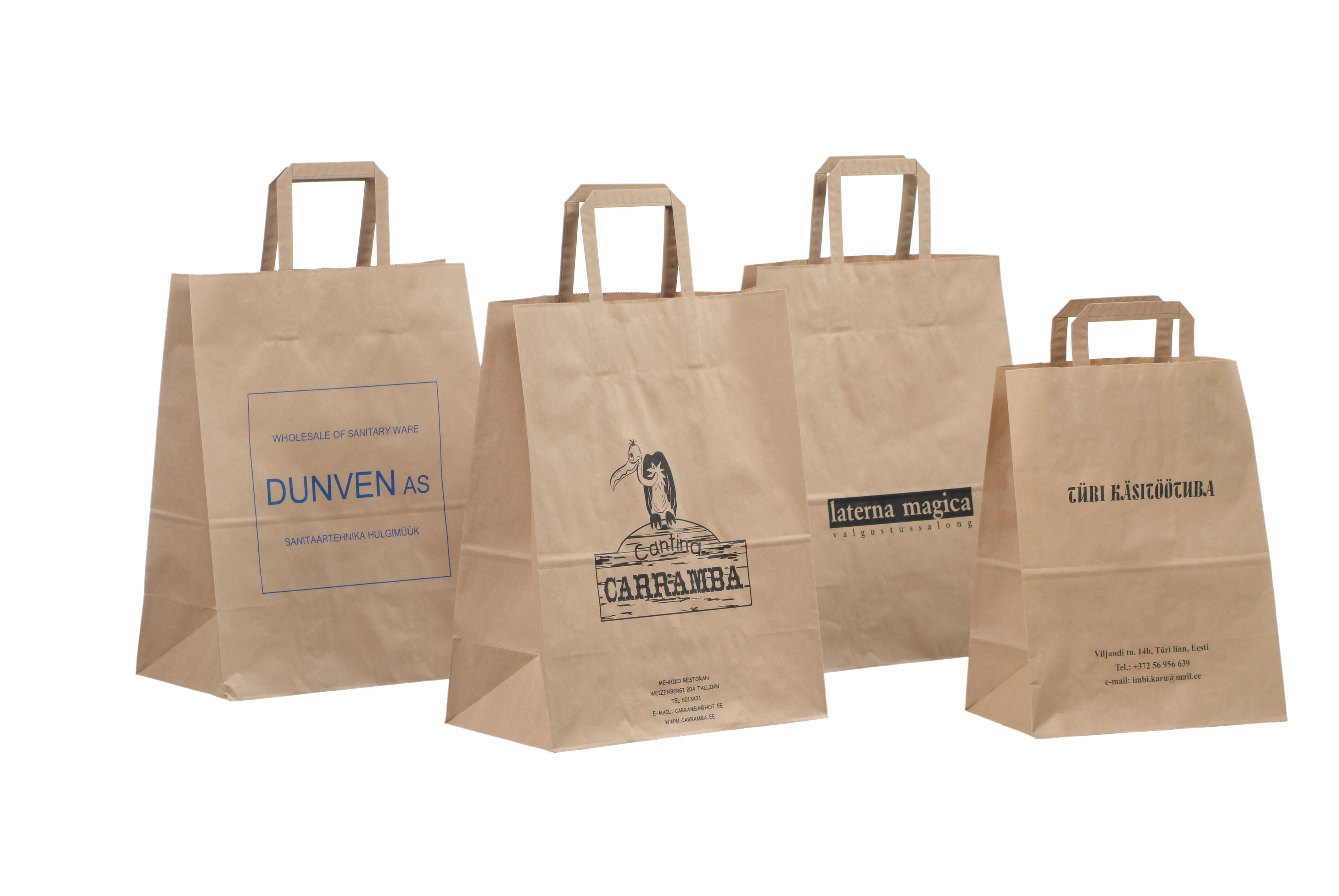 1-VÄRVI TRÜKK PABERKOTILE min 100TK (1 KOTI TRÜKI HID)