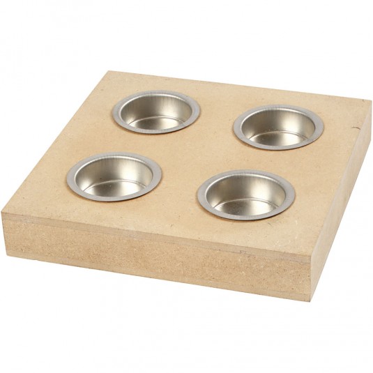 TEEKÜÜNLA ALUS MDF-ST, 16,5 X 16,5 CM