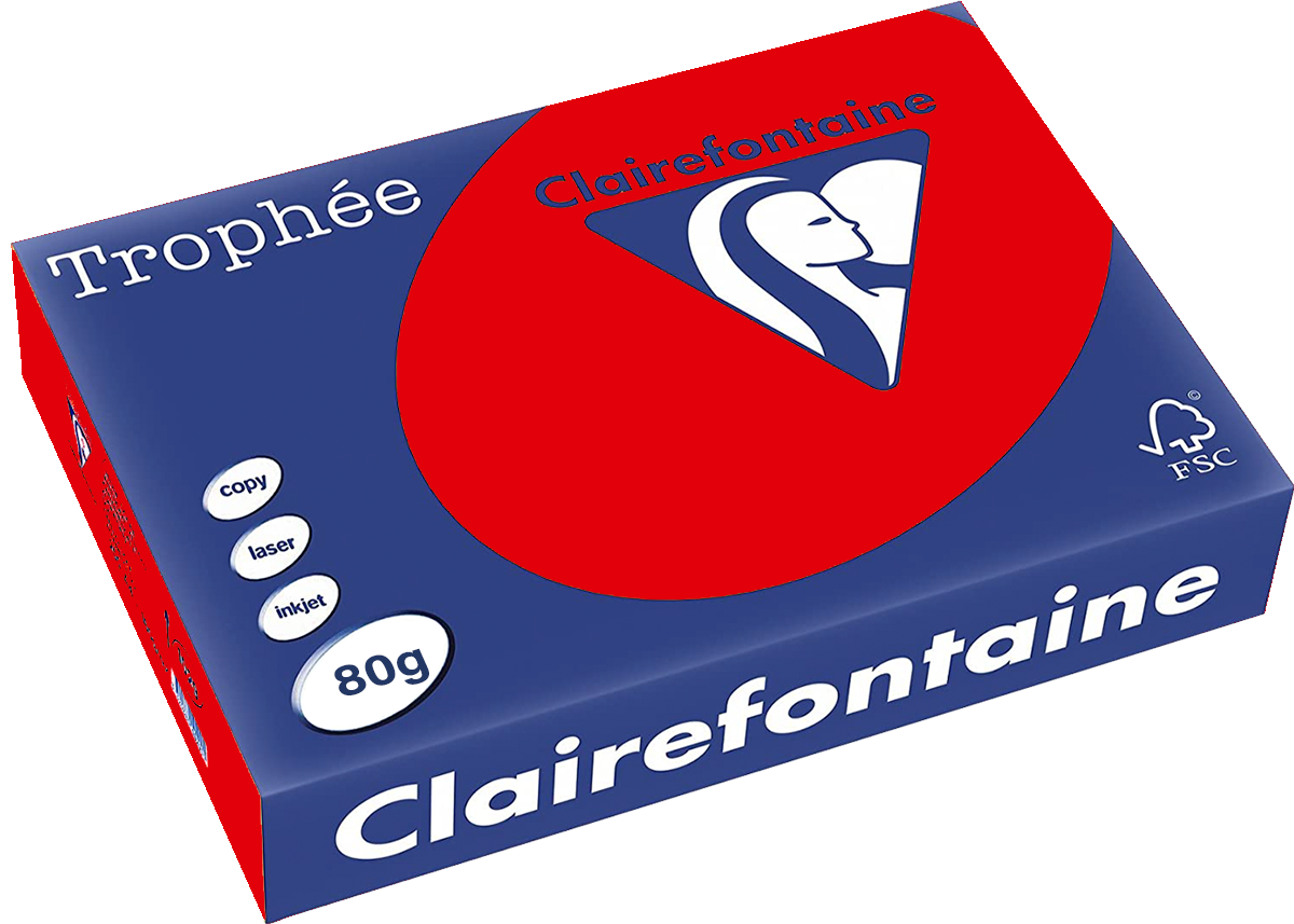 VÄRVILINE PABER A4/80G PUNANE (209), 100L