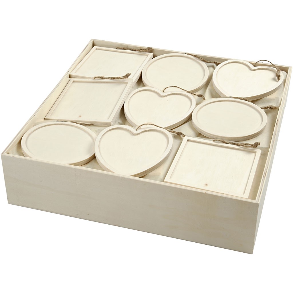 VINEERIST RAAM 11,5x11,5CM, ERINEVAD KUJUNDID 1 tk