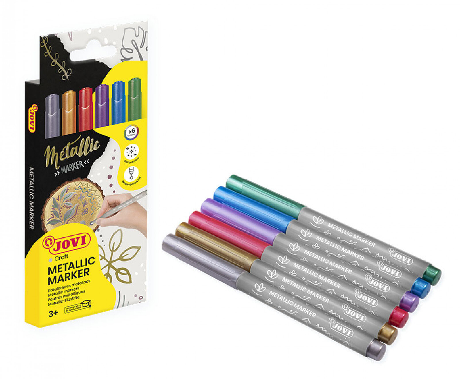 VILTPLIIATSID JOVI METALLIKVÄRVID - karp - 6 tk - ERINEVAD VÄRVID