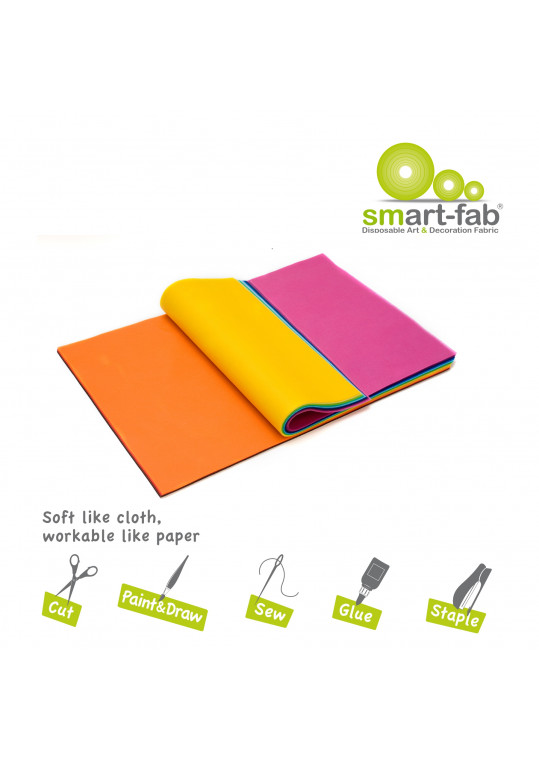 SMART-FAB LEHED 45 lehte, 22.9 X 30.5 CM, ERINEVAD VÄRVID