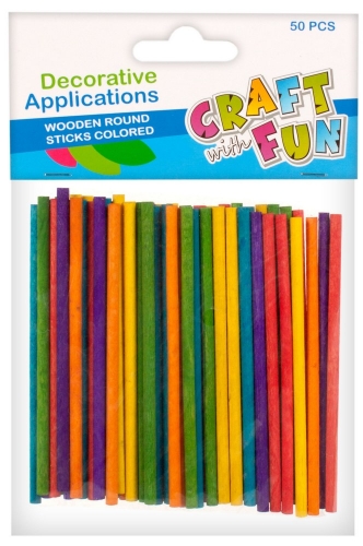 PUIDUST TIKUD ÜMARAD, VÄRVILISED 50 TK