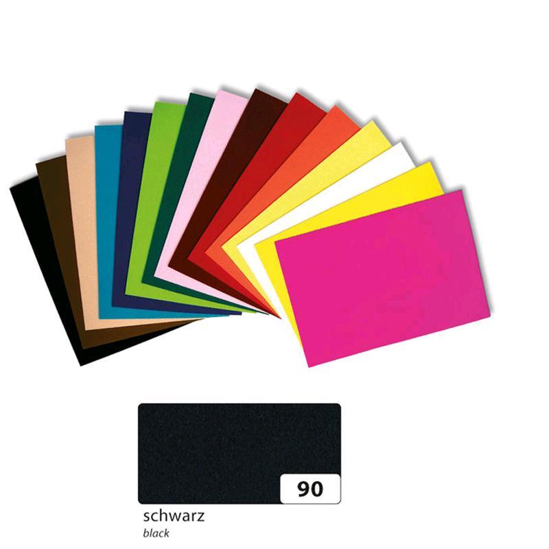 KÄSITÖÖVILT 20x30cm 1mm 10 LEHTE MUST