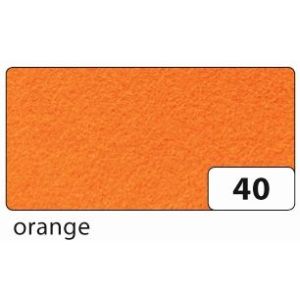 KÄSITÖÖVILT 20x30cm 1mm 10LEHTE, ORANŽ