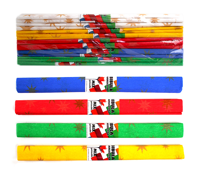 KREPP-PABER 50X200CM TÄHTEDEGA