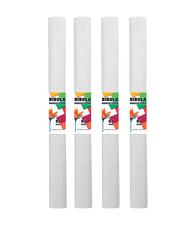 KREPP-PABER 50X200CM VALGE