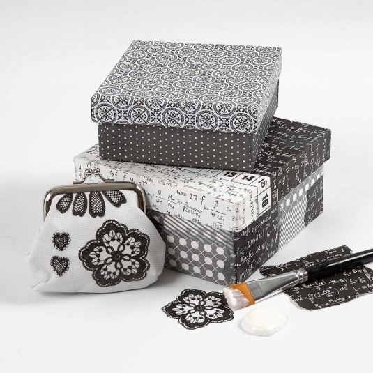 KOOLITUS DECOUPAGE TEHNIKAS: KAETUD TEKSTIILTOODE: OSTUKOTT, MÜNDIKOTT VÄLJASÕIDUGA TELLIJA JUURDE TAVALISELT ca15 INIMEST