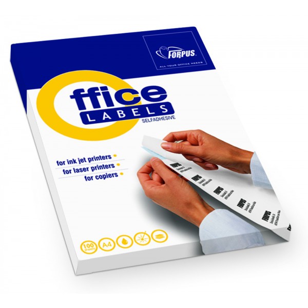 Kleepetiketid A4 105x148mm (4tk lehel) 100 lehte