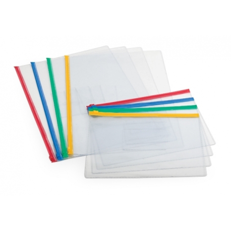 KINNITUSEGA KILETASKU A4, ERINEVAD VÄRVID, 12TK