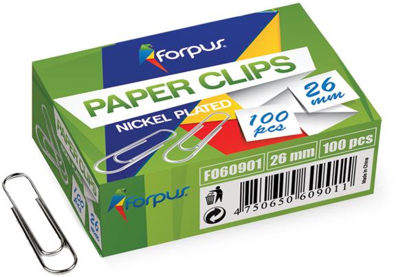 KIRJAKLAMBRID 26mm 100tk