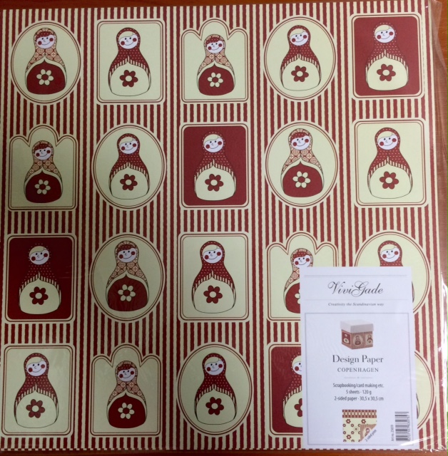 DISAINPABER COPENHAGEN LILL 5 LK 120 G 30,5 X 30,5 CM KAHEPOOLNE