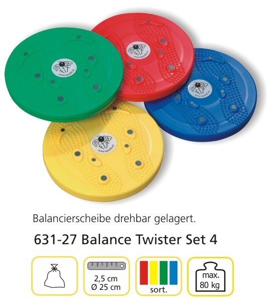 VÄRVILISTE PÖÖRLEVATE TASAKAALUKETASTE KOMPLEKT (4)