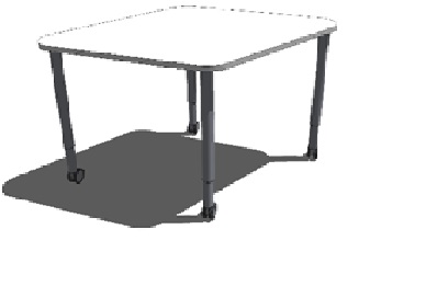 ROMBIKUJULINE LAUD 140X89 CM, H60(80)CM