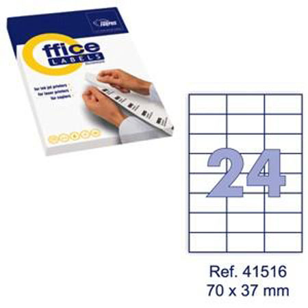 Kleepetiketid A4 70x37mm 100 lehte (24TK LEHEL)