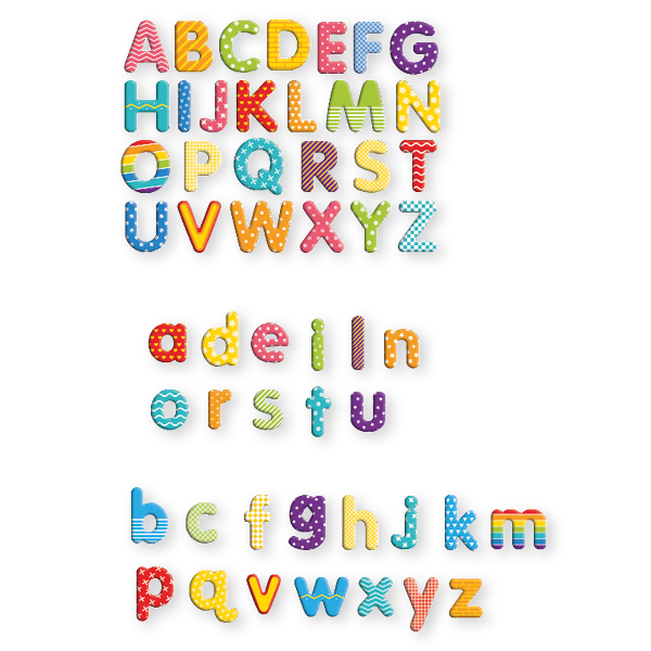 MAGNETILISED KIRJA- JA TRÜKITÄHED 100 TK