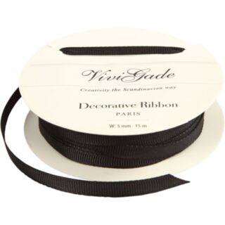 DEKORATIIVNE PAEL, 5 mm, MUST, 15m